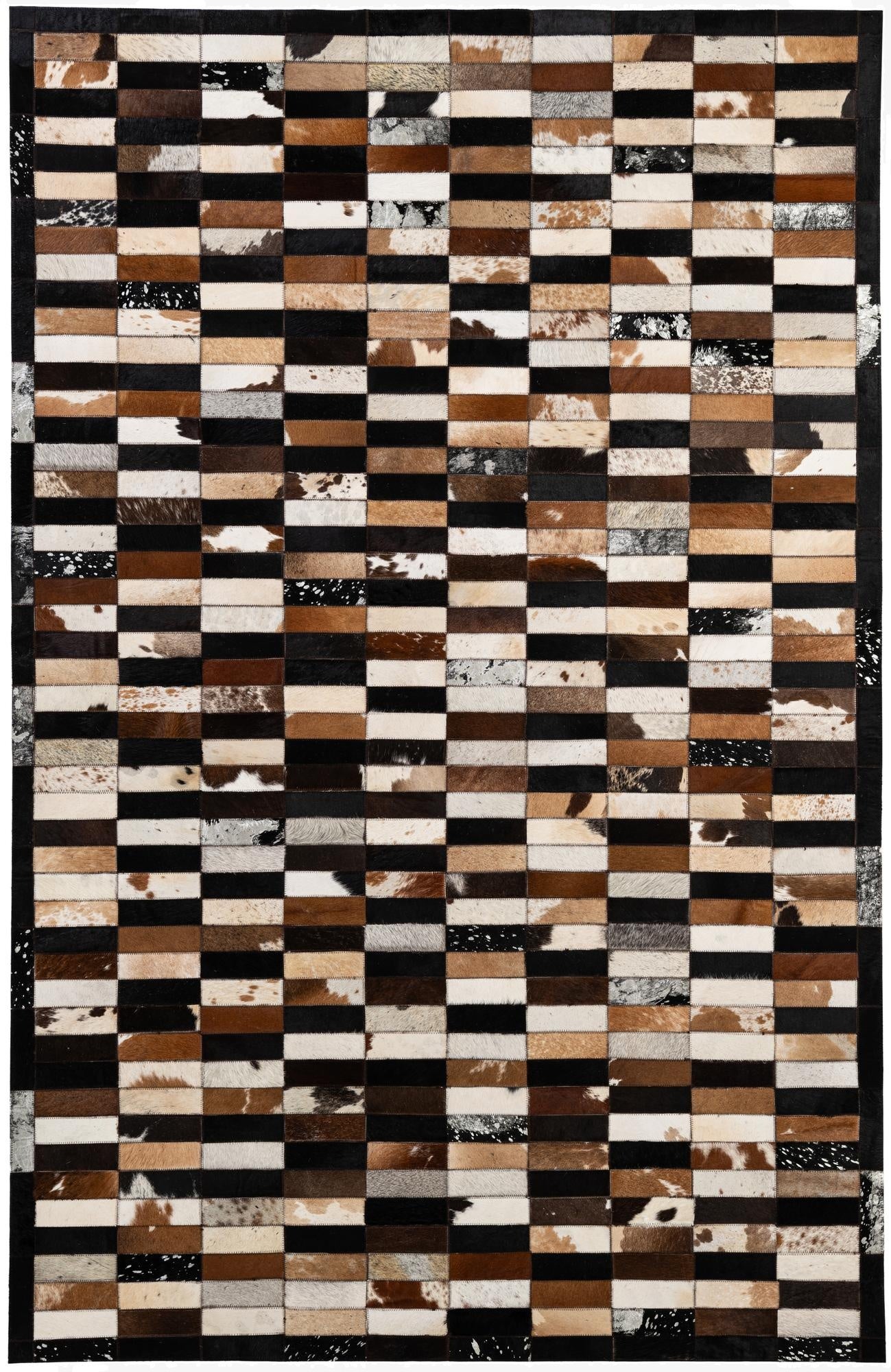 5' 3 x 8' 2 Cowhide - Patchwork Rug