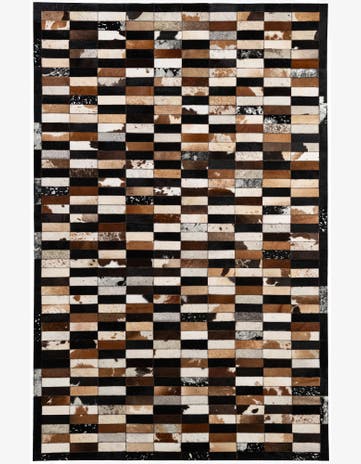 5' 3 x 8' 2 Cowhide - Patchwork Rug