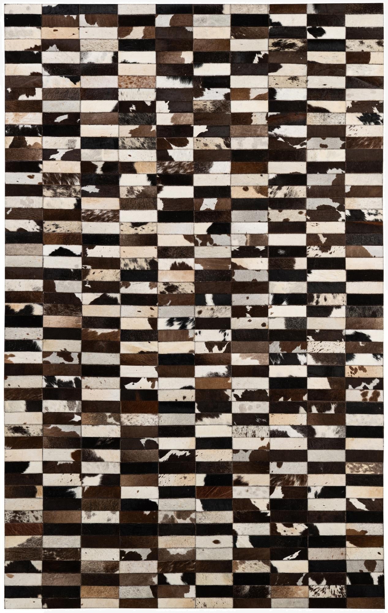 5' x 7' 11 Cowhide - Patchwork Rug