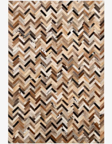 4' 1 x 6' 1 Cowhide - Patchwork Rug