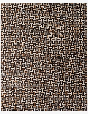 8' 1 x 9' 11 Cowhide - Patchwork Rug