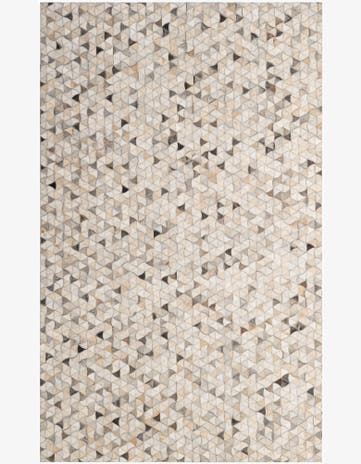 4' 10 x 7' 11 Cowhide - Patchwork Rug