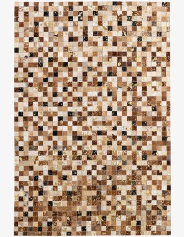 4' 1 x 6' 1 Cowhide - Patchwork Rug