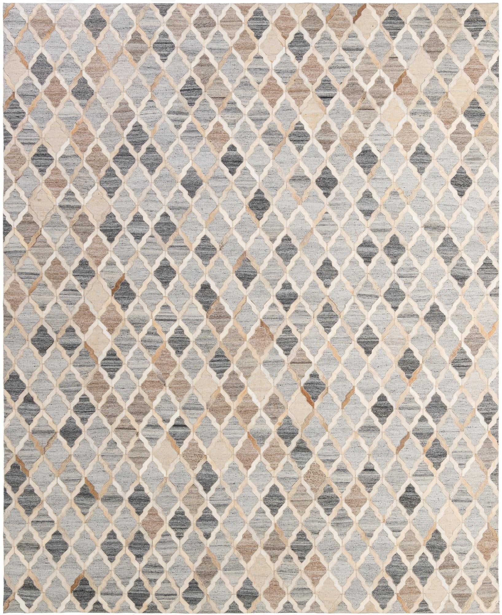 8' x 9' 10 Cowhide - Patchwork Rug