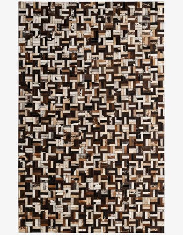 4' 11 x 7' 10 Cowhide - Patchwork Rug