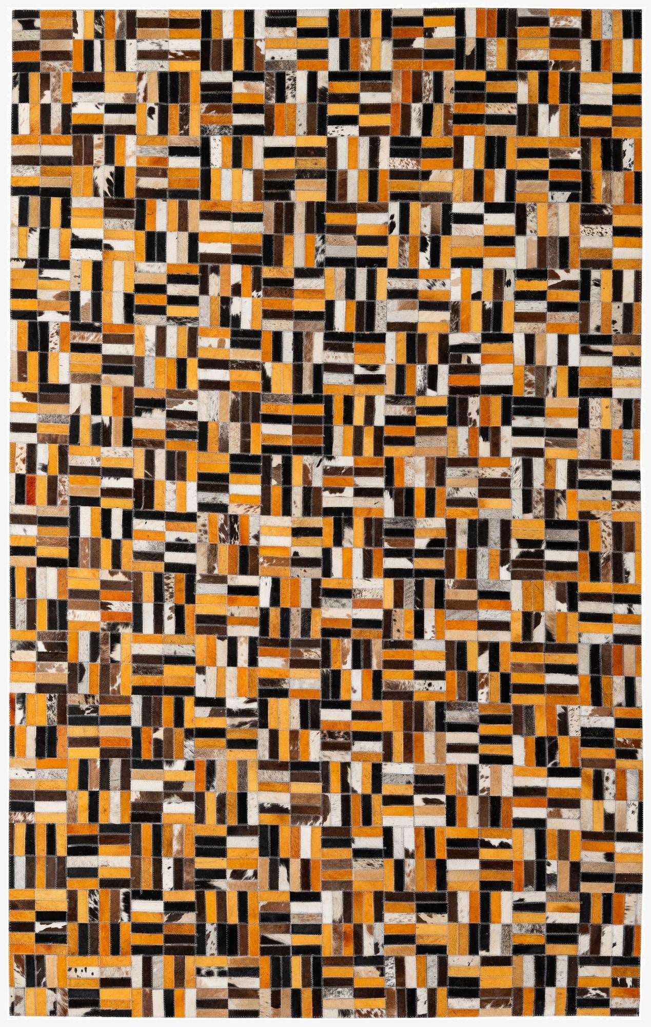 4' 11 x 7' 11 Cowhide - Patchwork Rug