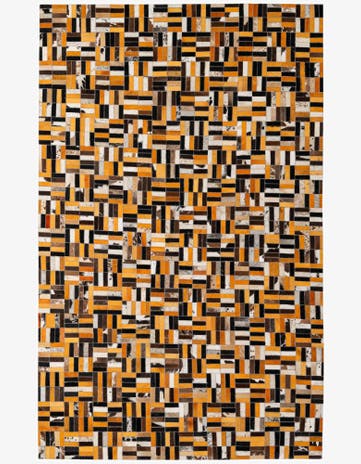 4' 11 x 7' 11 Cowhide - Patchwork Rug