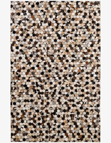 5' x 7' 10 Cowhide - Patchwork Rug