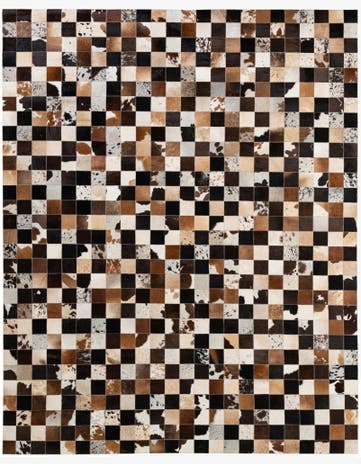 7' 11 x 9' 10 Cowhide - Patchwork Rug