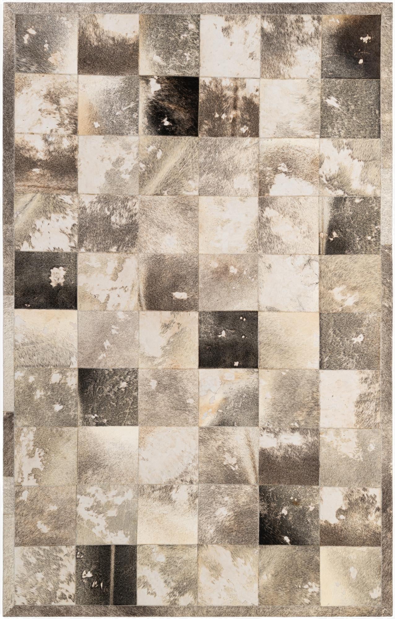 5' 2 x 8' Cowhide - Patchwork Rug