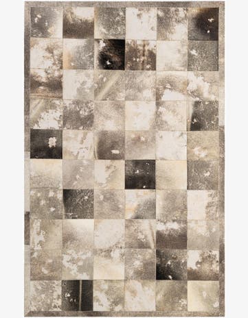 5' 2 x 8' Cowhide - Patchwork Rug