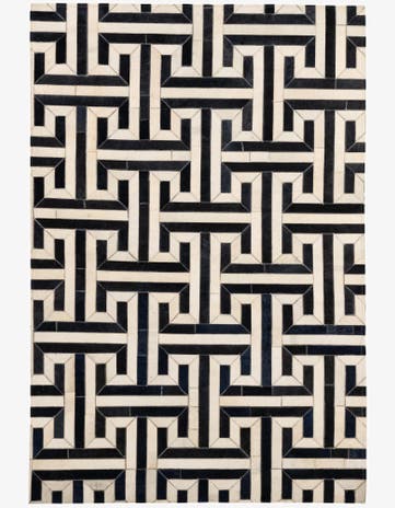 4' 2 x 6' 2 Cowhide - Patchwork Rug