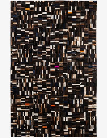 5' 1 x 8' Cowhide - Patchwork Rug
