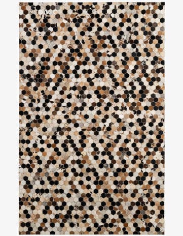 5' 1 x 8' 1 Cowhide - Patchwork Rug