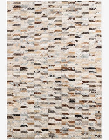 4' 1 x 5' 11 Cowhide - Patchwork Rug