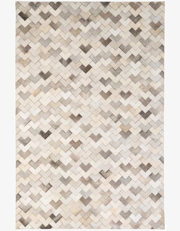 5' 2 x 7' 11 Cowhide - Patchwork Rug