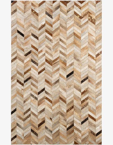 5' 1 x 8' 1 Cowhide - Patchwork Rug