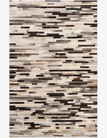 5' 3 x 8' Cowhide - Patchwork Rug
