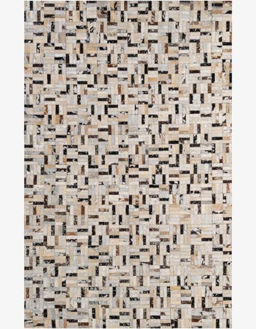 4' 11 x 7' 11 Cowhide - Patchwork Rug