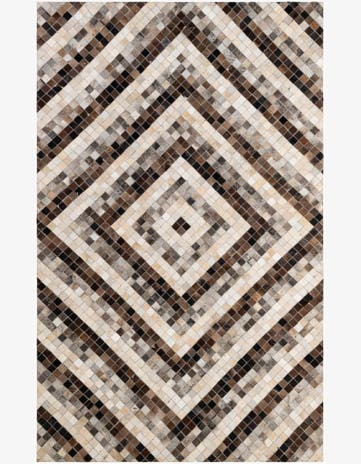 5' x 8' Cowhide - Patchwork Rug