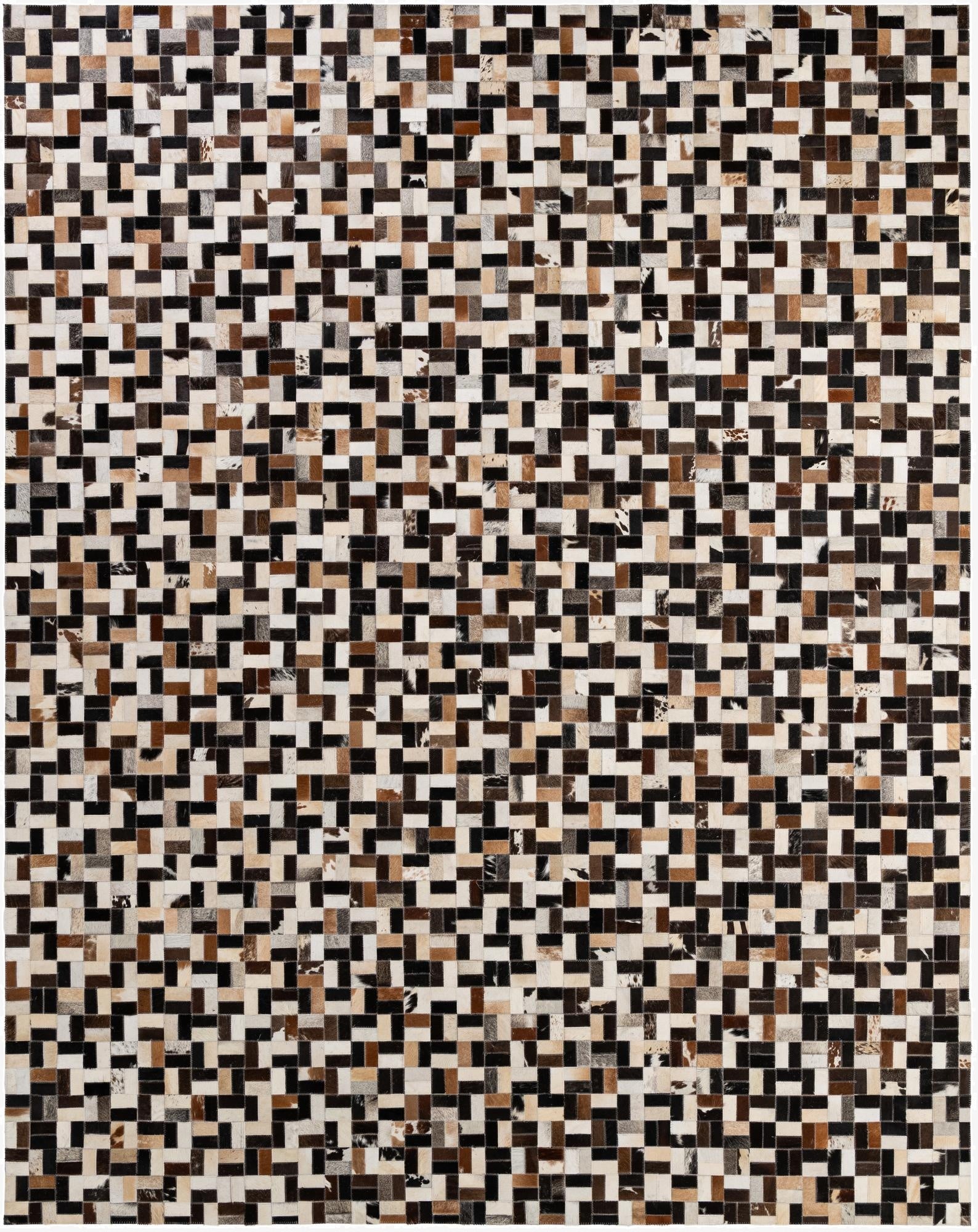 8' x 10' Cowhide - Patchwork Rug