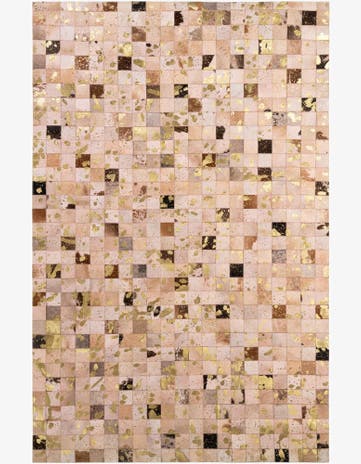 5' 3 x 8' Cowhide - Patchwork Rug