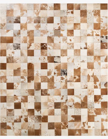 8' 1 x 9' 11 Cowhide - Patchwork Rug