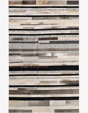 5' 1 x 8' 1 Cowhide - Patchwork Rug