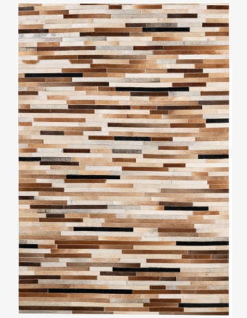 4' 1 x 6' Cowhide - Patchwork Rug