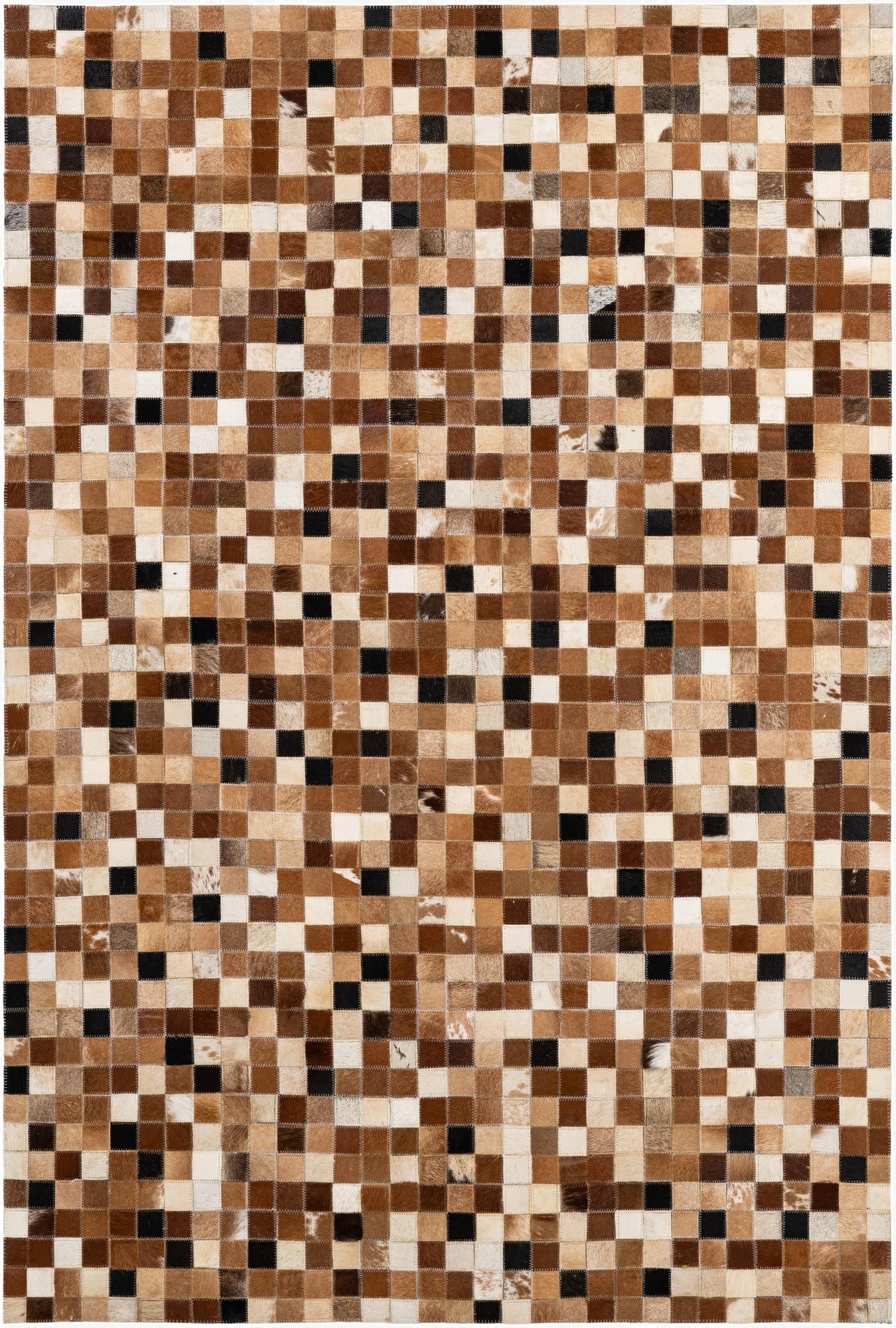 4' 1 x 5' 11 Cowhide - Patchwork Rug