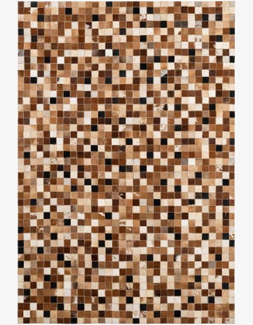 4' 1 x 5' 11 Cowhide - Patchwork Rug