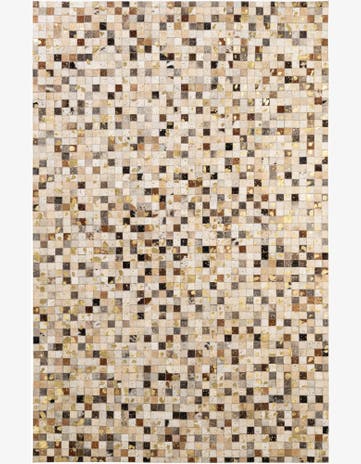 5' 1 x 7' 10 Cowhide - Patchwork Rug