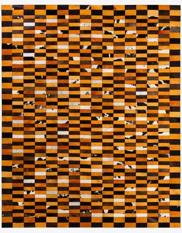 8' 1 x 10' Cowhide - Patchwork Rug