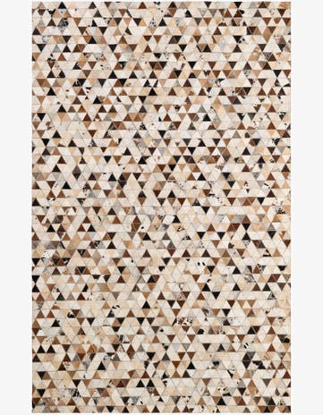 5' 1 x 7' 11 Cowhide - Patchwork Rug