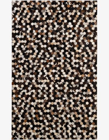 5' 1 x 8' Cowhide - Patchwork Rug
