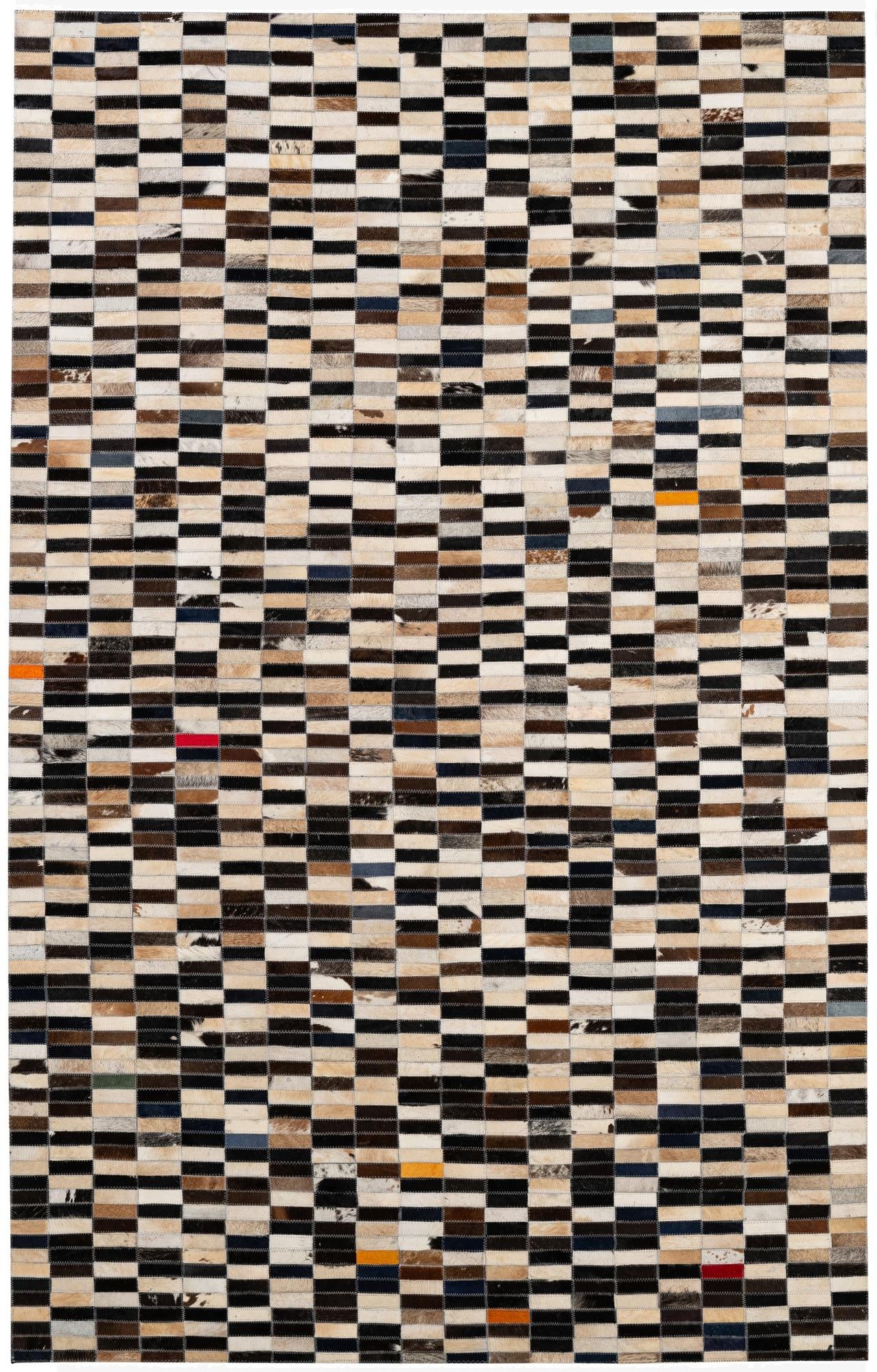 4' 11 x 7' 11 Cowhide - Patchwork Rug
