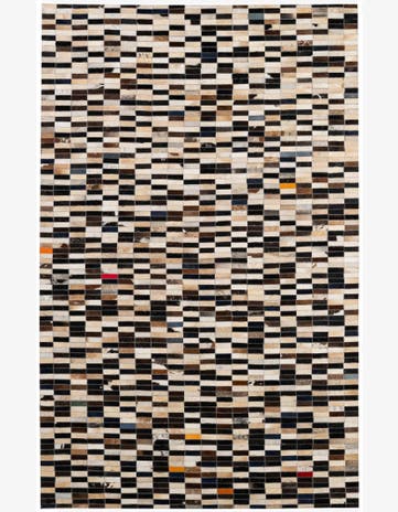 4' 11 x 7' 11 Cowhide - Patchwork Rug
