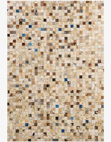 4' 2 x 5' 11 Cowhide - Patchwork Rug