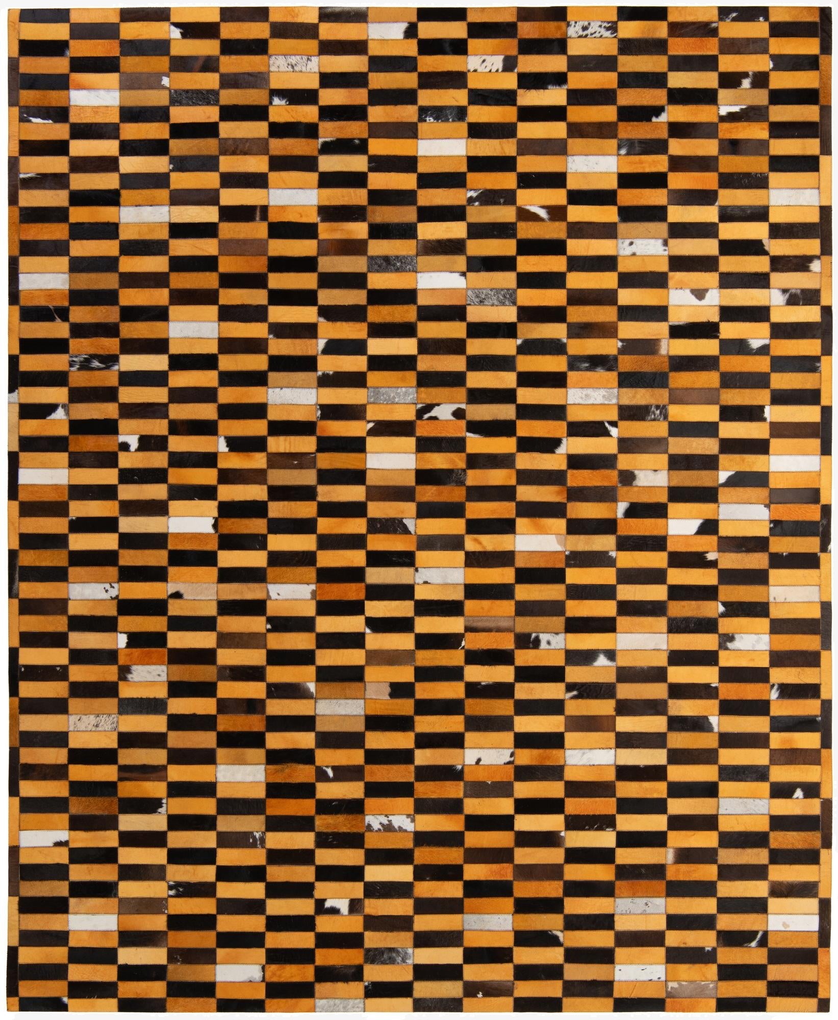 8' 2 x 9' 11 Cowhide - Patchwork Rug