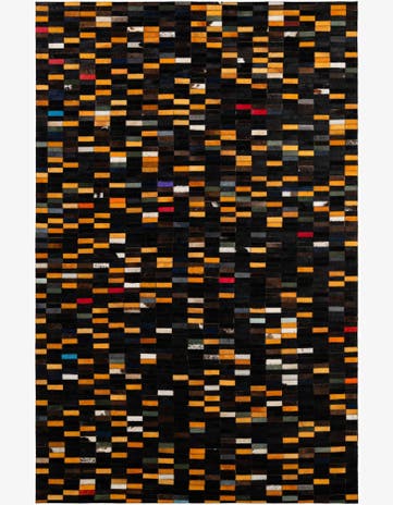 5' 2 x 7' 11 Cowhide - Patchwork Rug