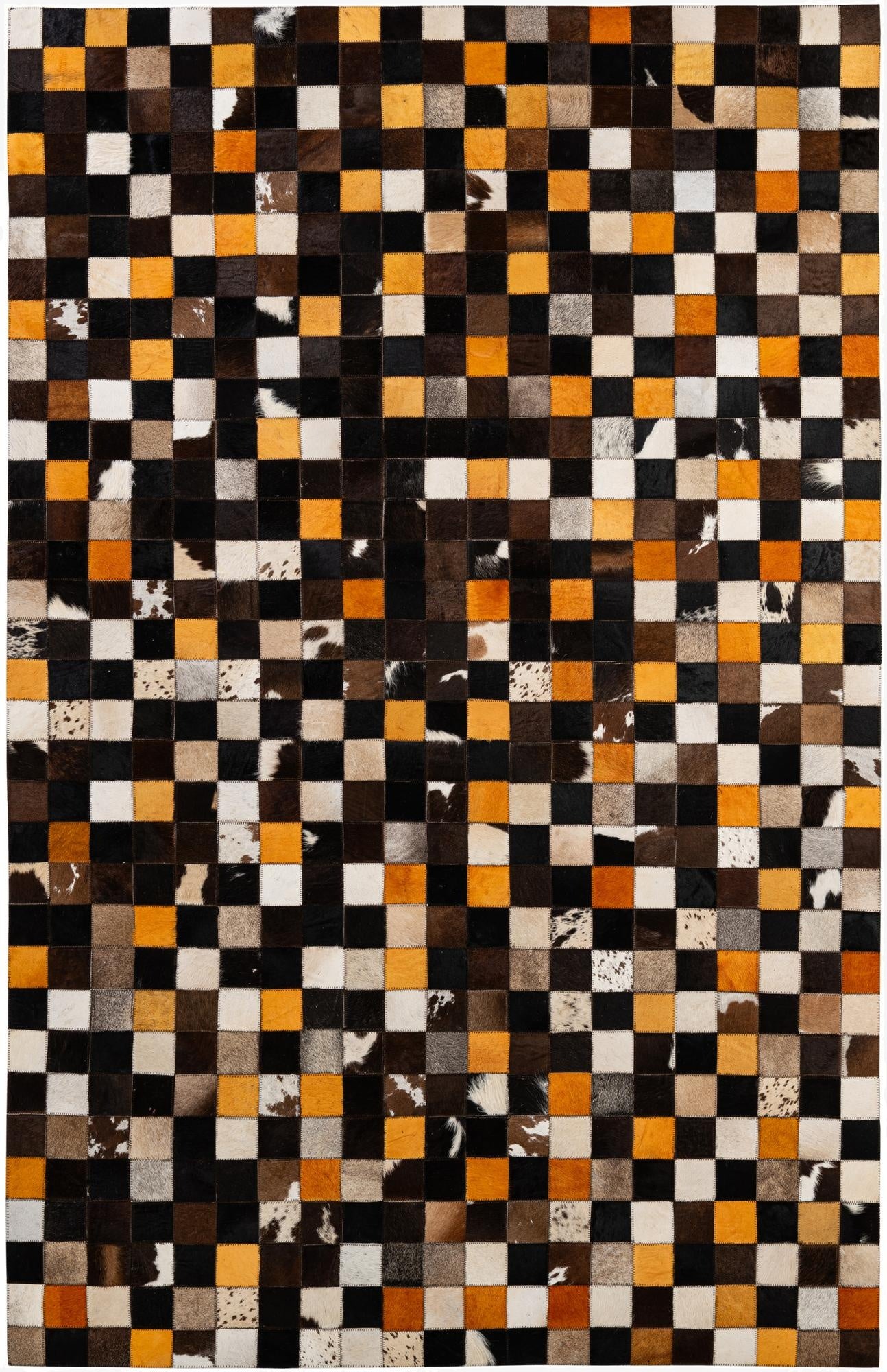 5' 2 x 8' Cowhide - Patchwork Rug