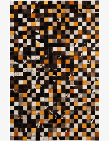 5' 2 x 8' Cowhide - Patchwork Rug