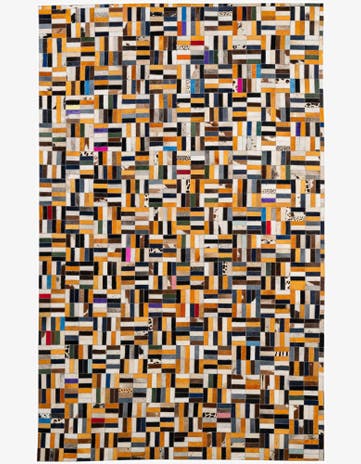 5' 1 x 8' Cowhide - Patchwork Rug