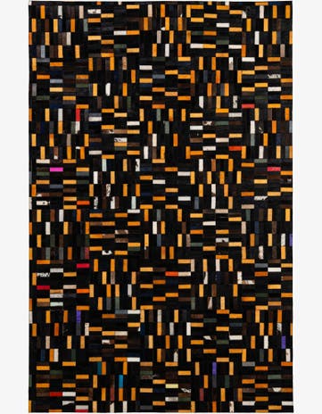 5' 2 x 7' 11 Cowhide - Patchwork Rug