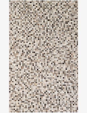 5' 1 x 8' Cowhide - Patchwork Rug