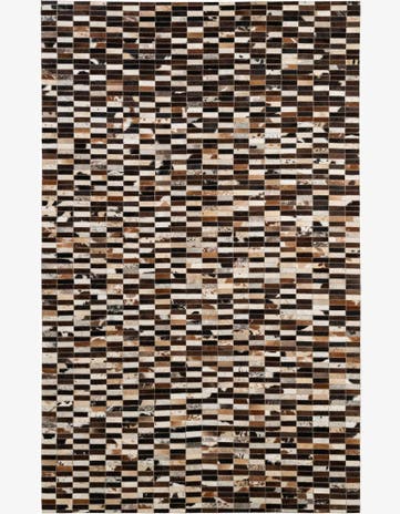5' x 7' 11 Cowhide - Patchwork Rug