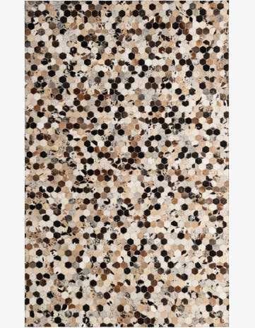 5' x 7' 10 Cowhide - Patchwork Rug