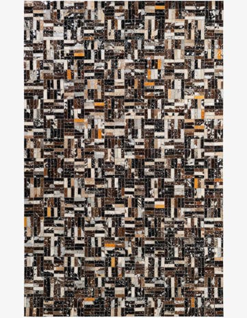 4' 11 x 7' 10 Cowhide - Patchwork Rug