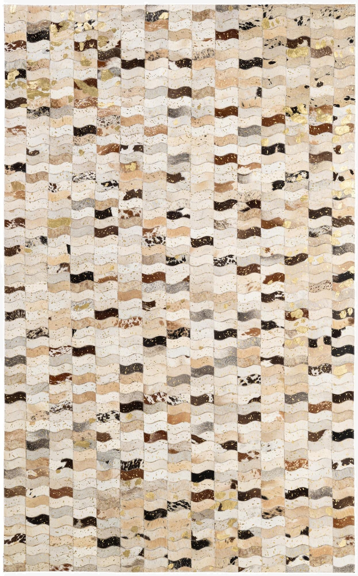 5' 1 x 7' 11 Cowhide - Patchwork Rug