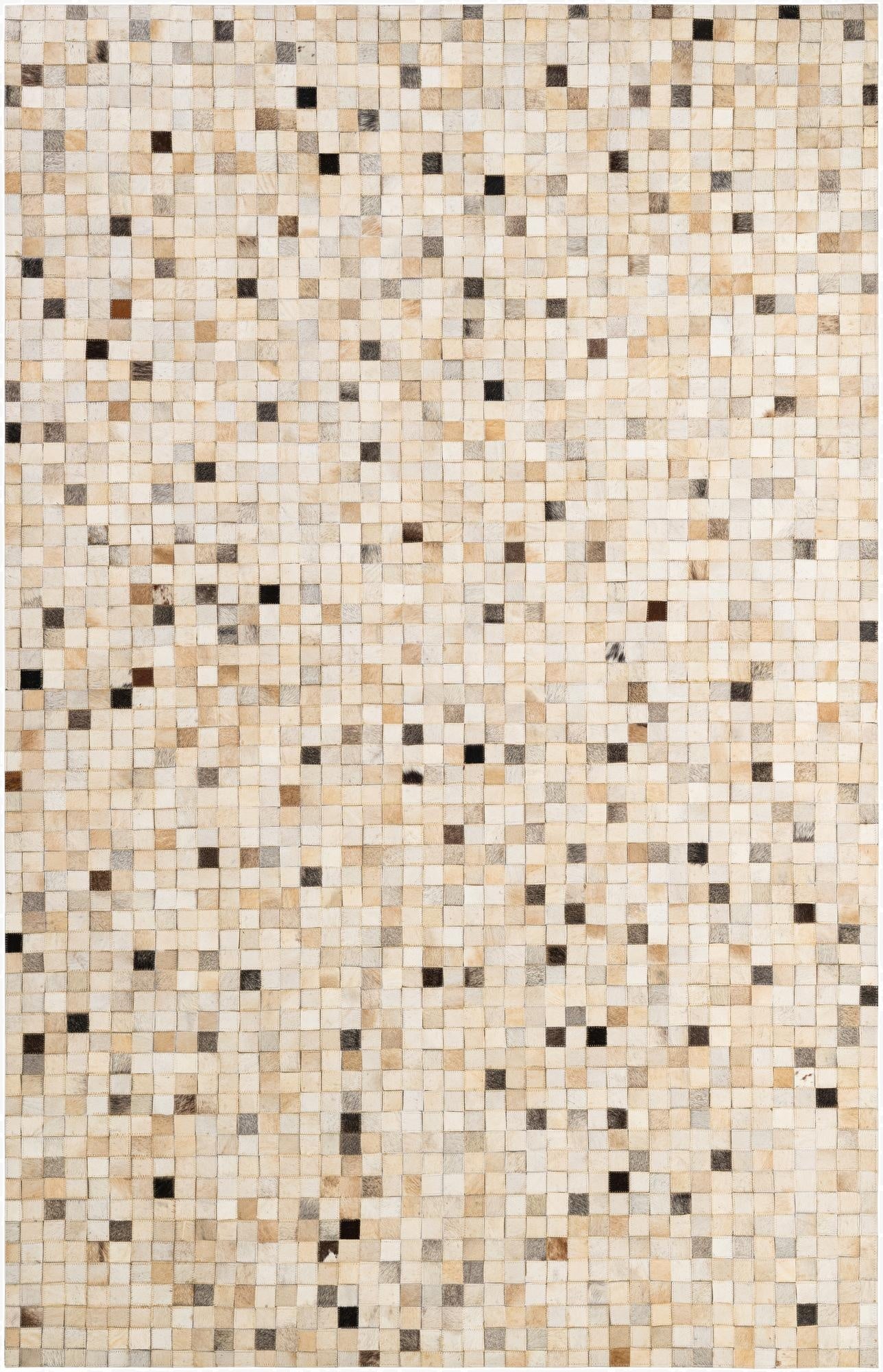 5' 2 x 7' 11 Cowhide - Patchwork Rug